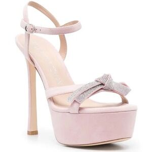 Stuart Weitzman SW MEGA BOW PLATFORM SANDAL size 7.5